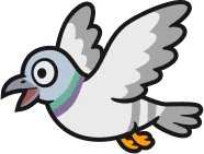Second desert bird in the Wheel Out hero illustration